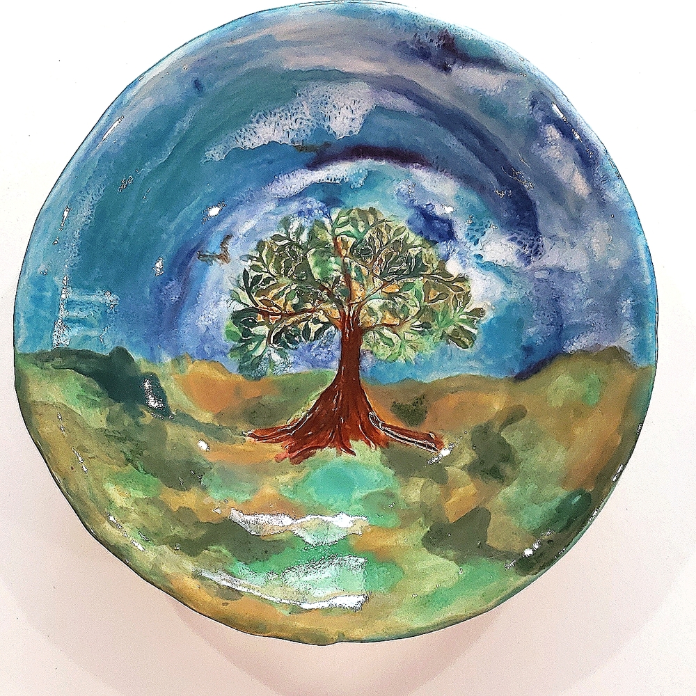 Handcrafted tree bowl.